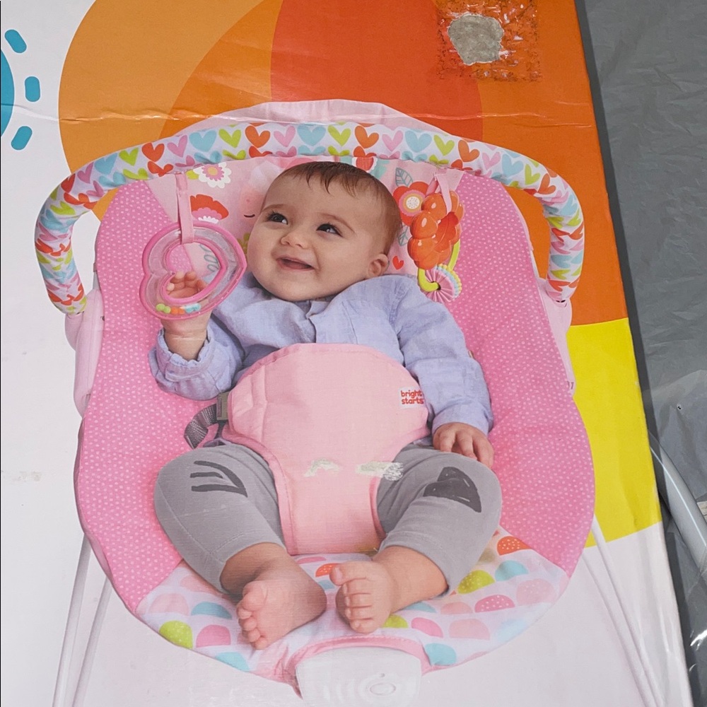 Bright Starts Fancy Fantasy Vibrating Bouncer - Pink